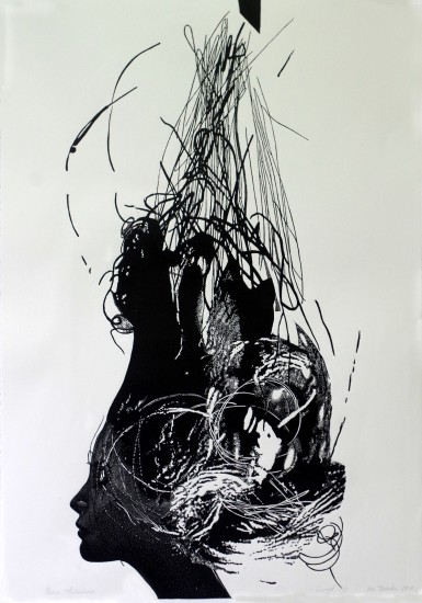 Maria Antonina | linocut | 100x70 cm